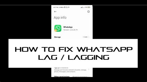 whatsapp lag