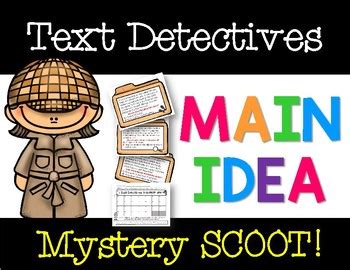 Whatu0027s The Main Idea Text Detective Activity For Main Idea Third Grade Worksheets - Main Idea Third Grade Worksheets