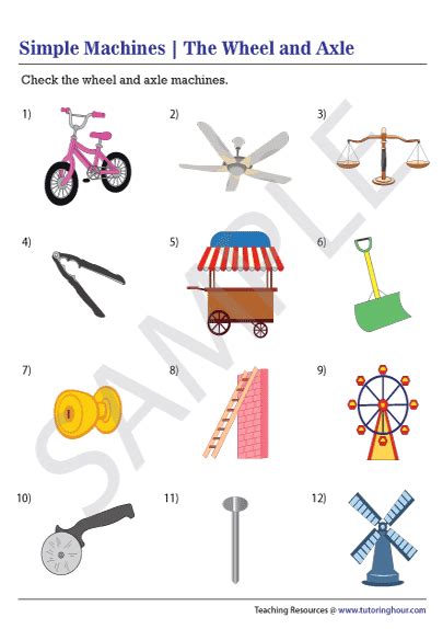 Wheel And Axle Worksheets Kiddy Math Wheel And Axle Worksheet - Wheel And Axle Worksheet