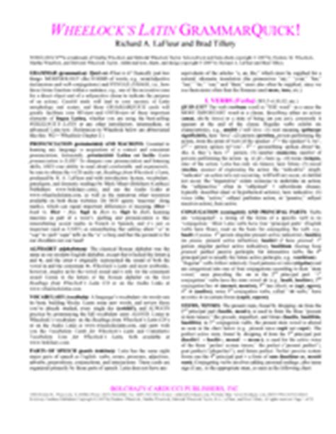 Read Online Wheelock Workbook Answer Key 