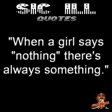 when a girl say nothing