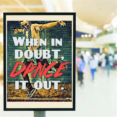 When In Doubt Dance It Out Large Notebook 5 Cool