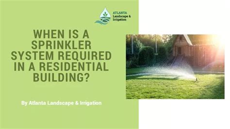 when is a sprinkler system required