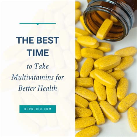 when is best to take multivitamins