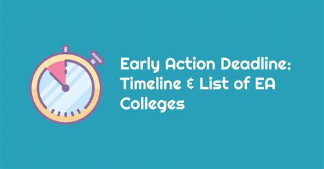 when is early action deadline