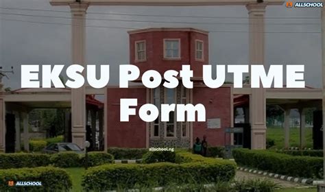 when is eksu post utme