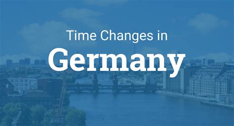 when is time change in germany