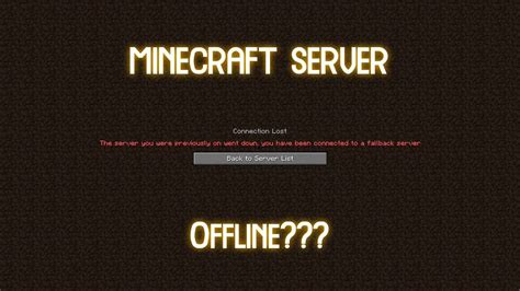 when minecraft servers go offline