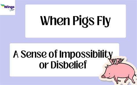 When Pigs Fly