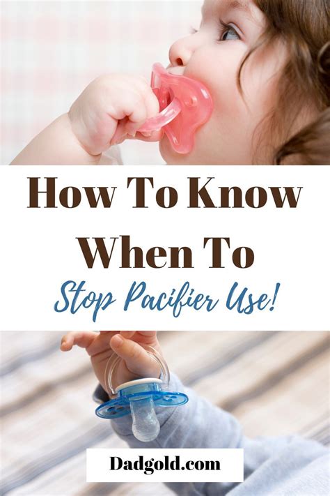 when should you stop using a pacifier