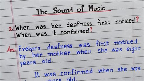 When Was Her Deafness First Noticed When Was It Confirmed