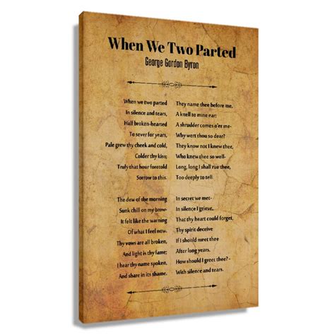 When We Two Parted