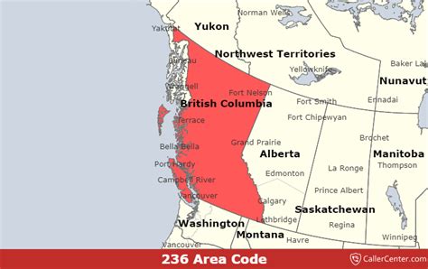 Where Is Area Code 236