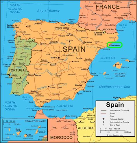 where is barcelona on the map