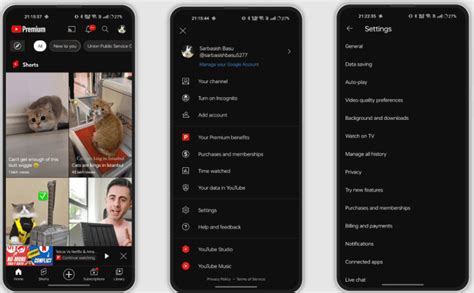 where is settings on youtube