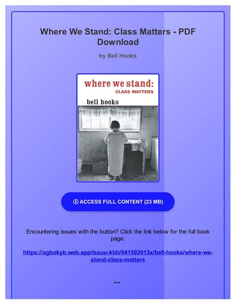 Download Where We Stand Class Matters Pdf 