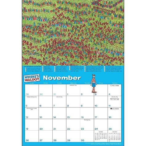 Full Download Wheres Waldo 2015 Wall Calendar 