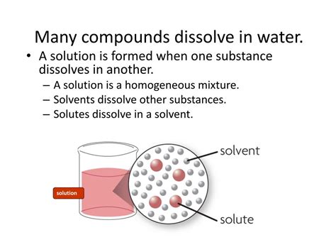 Which Compounds Will Dissolve In Water And Why