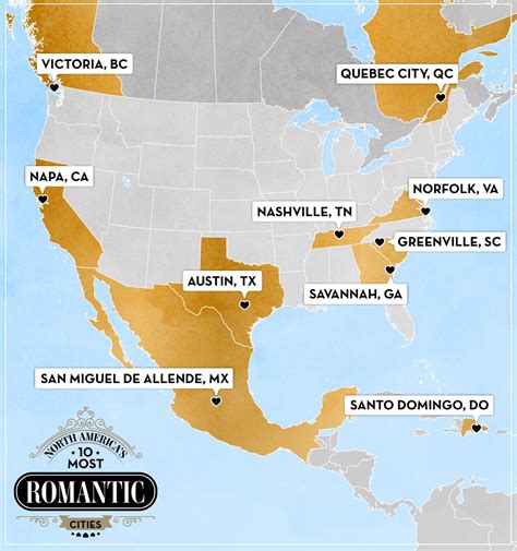 which is the most romantic kissed city maps