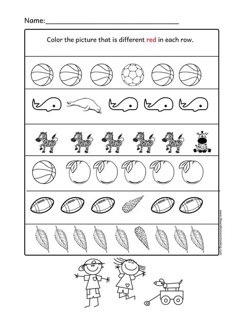 Which One X27 S Different Preschool Math Worksheet Which One Is Different Worksheet - Which One Is Different Worksheet
