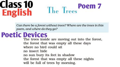 Which Poetic Device Is Trees Sprinting
