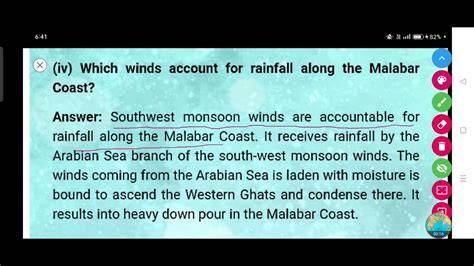 Which Winds Account For Rainfall Along The Malabar Coast