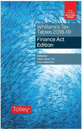 Read Whillanss Tax Tables 2017 18 Finance Act Edition 