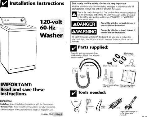 Read Online Whirlpool Washing Machine Instruction Manual 