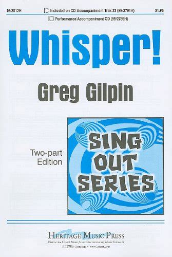 Whisper Two Part Edition Sing Out