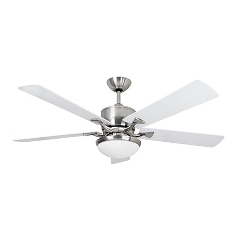 White And Brushed Nickel Ceiling Fan
