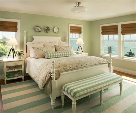 White And Green Bedroom