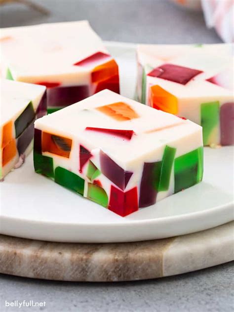 white colored jello