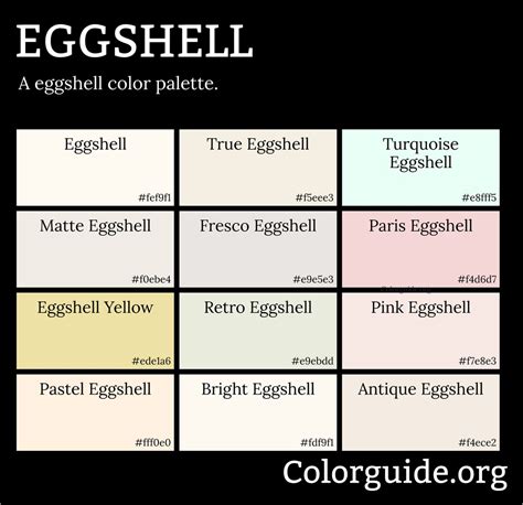 white eggshell color