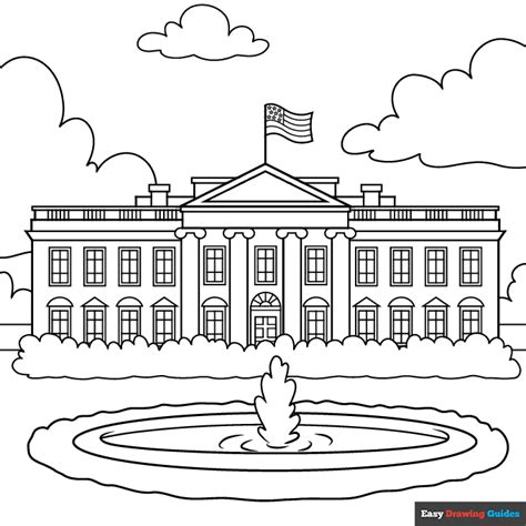 White House Coloring Pages Amp Coloring Book Great White Coloring Pages - Great White Coloring Pages