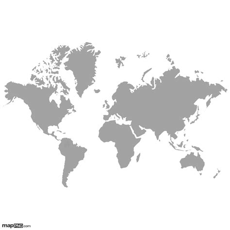 white map world