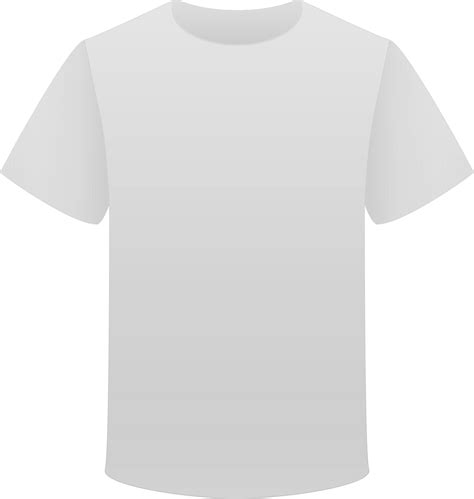 White T Shirt Vector Art Png White Round Mentahan Kaos Putih - Mentahan Kaos Putih