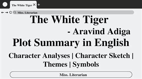 White Tiger Plot Summary