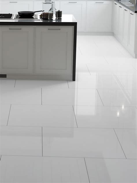 White Tile Flooring