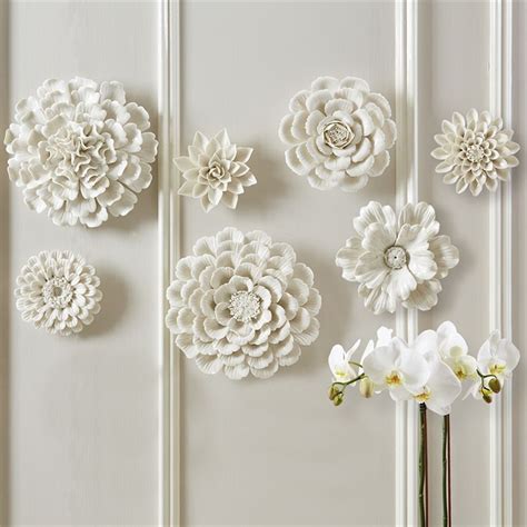 white wall flowers