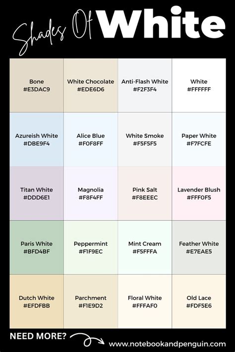 Full Download White Color Code 