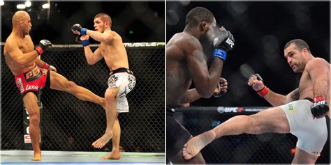 who has the best leg kicks in ufc