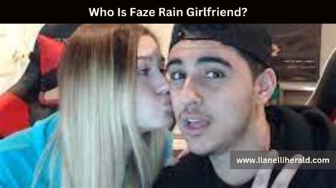 who is faze rain girlfriend