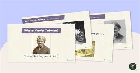 Who Is Harriet Tubman Shared Reading And Activity Harriet Tubman Activities For First Grade - Harriet Tubman Activities For First Grade