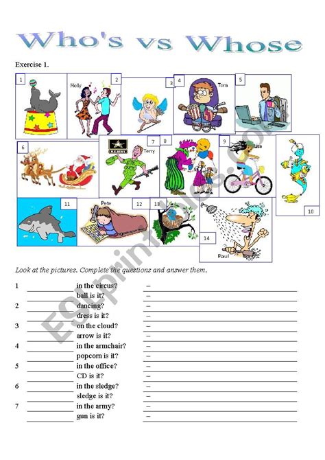 Who S Vs Whose Worksheet Easily Confused Words Its Vs It S Worksheet - Its Vs It's Worksheet
