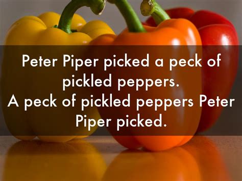 Who Was Peter Piper Who Picked A Peck Peter Piper Picked A Pepper Poem - Peter Piper Picked A Pepper Poem