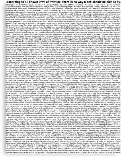 Whole Bee Movie Script