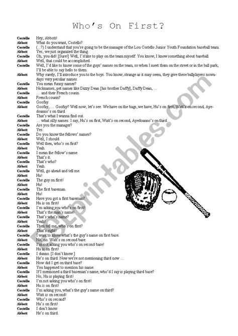 Whos On 1st Script