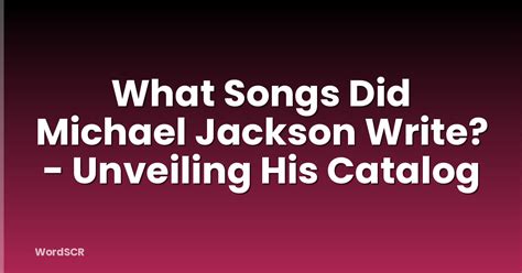 Whose Catalog Did Michael Jackson Buy