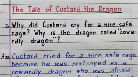 Why Did Custard Cry For A Nice Safe Cage