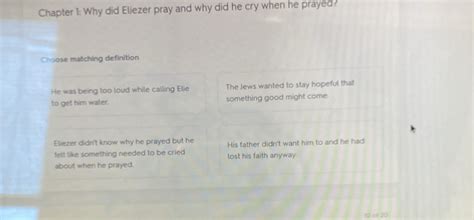 Why Did Eliezer Cry When He Prayed